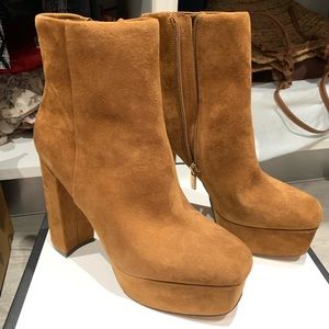 Vince Camuto suede platform booties